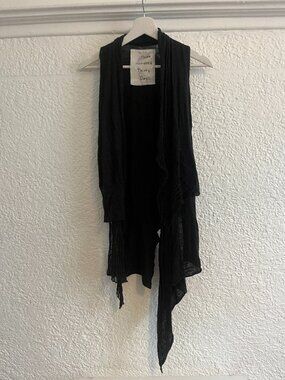 Three Hundred and Thirty Days Japanese Brand Light Knit Draped Waistcoat